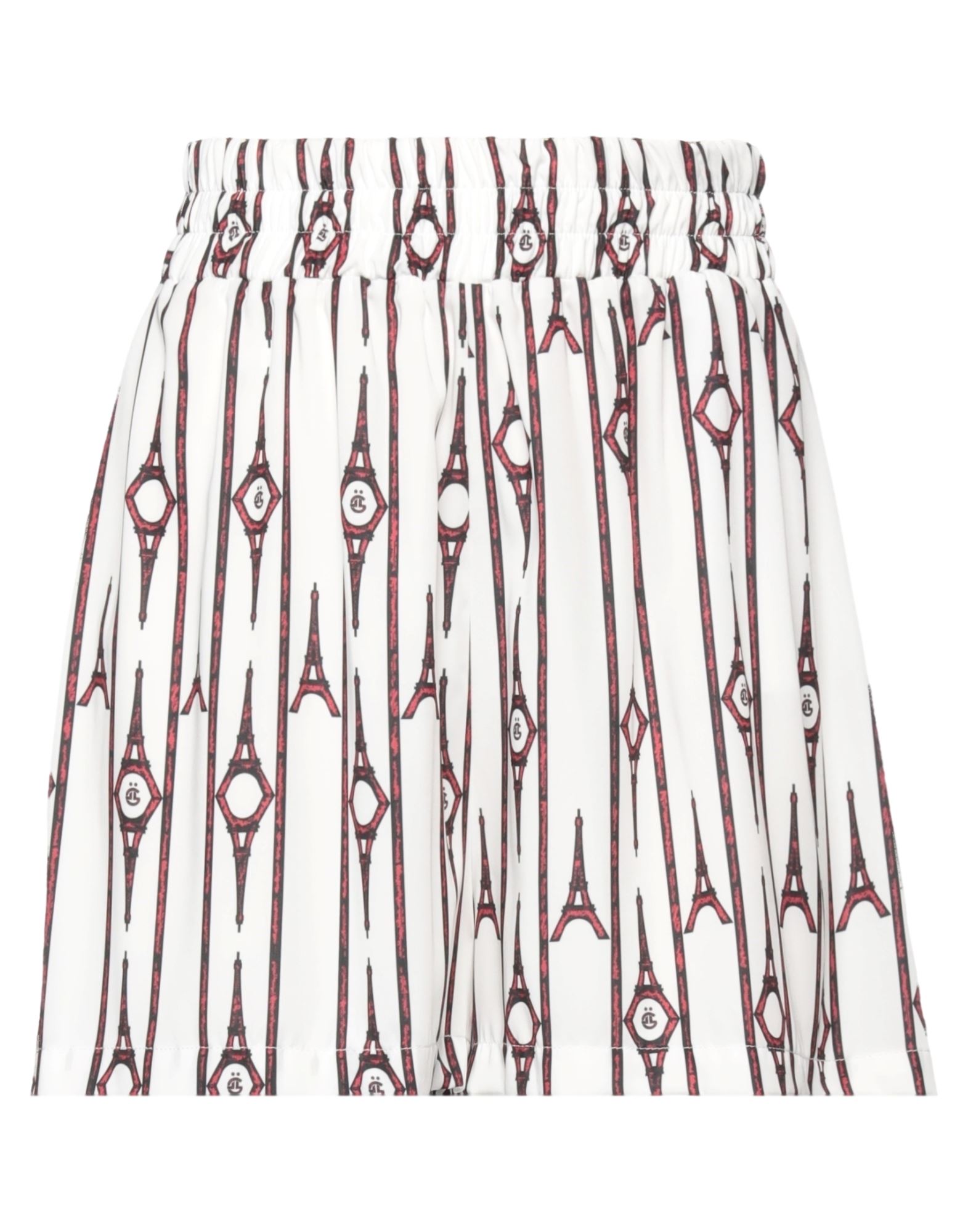 Gaelle Paris Gaëlle Paris Woman Shorts & Bermuda Shorts White Size 8 Polyester