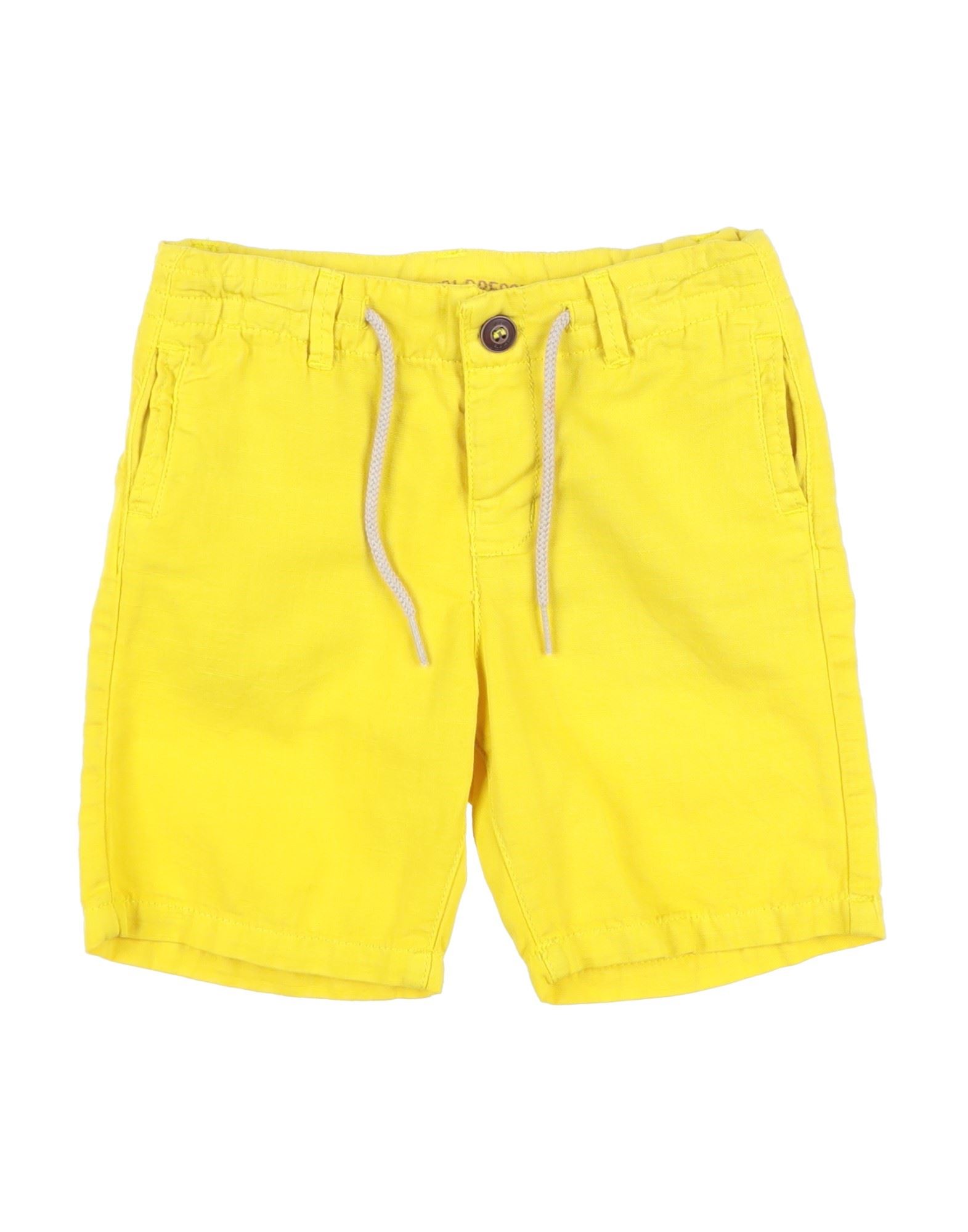 Mayoral Kids'  Toddler Girl Shorts & Bermuda Shorts Yellow Size 3 Cotton, Linen