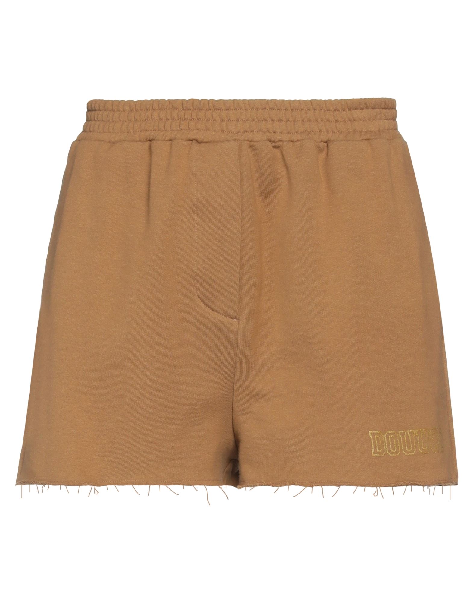 Douuod Woman Shorts & Bermuda Shorts Camel Size S Cotton In Beige