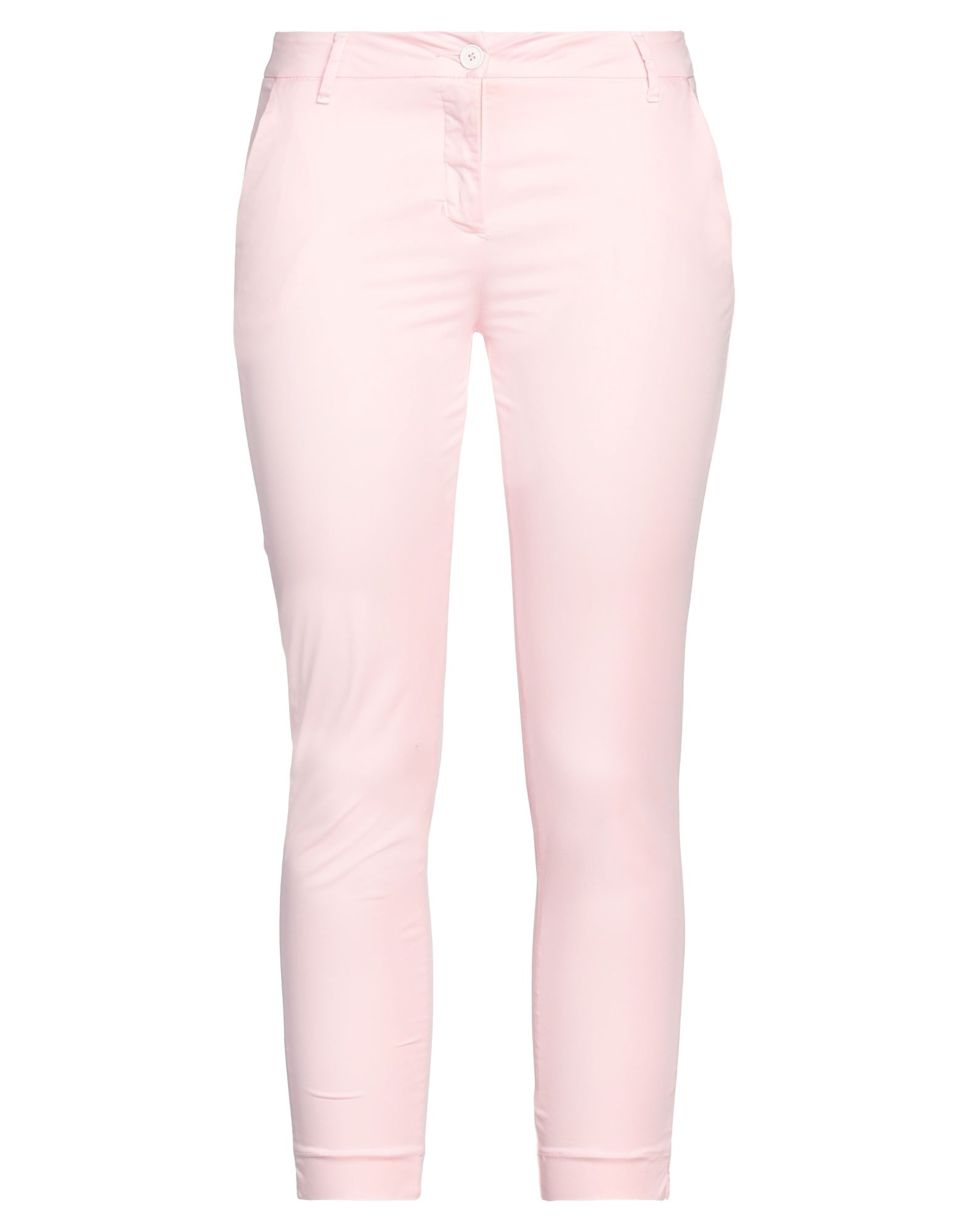 White Wise Pants In Pink