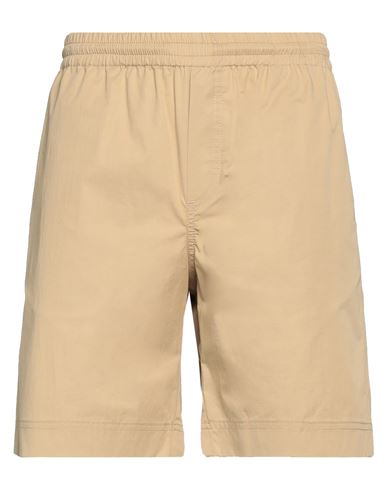 Msgm Man Shorts & Bermuda Shorts Beige Size 34 Cotton, Elastane