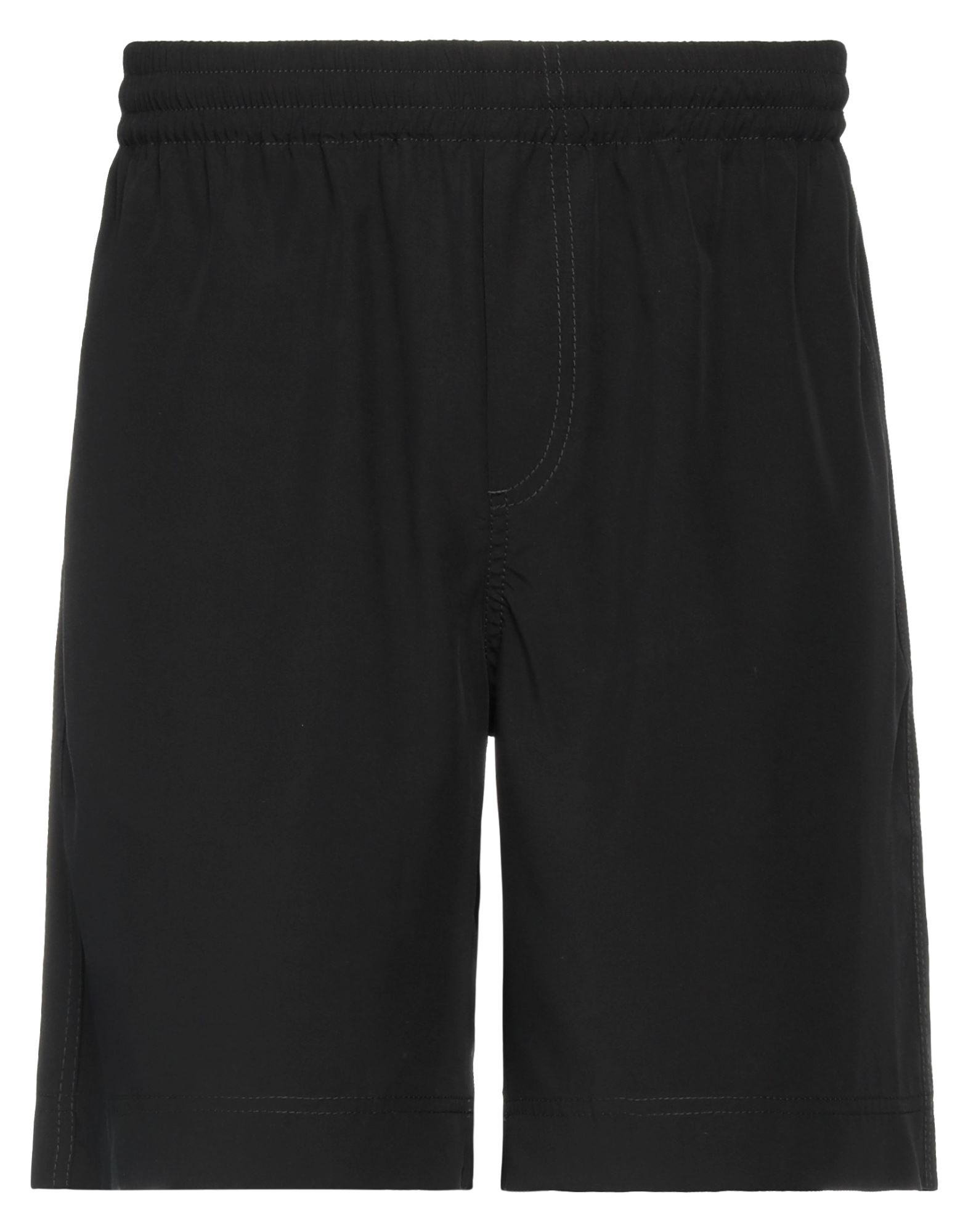 Msgm Elasticated Waistband Track Shorts In Black