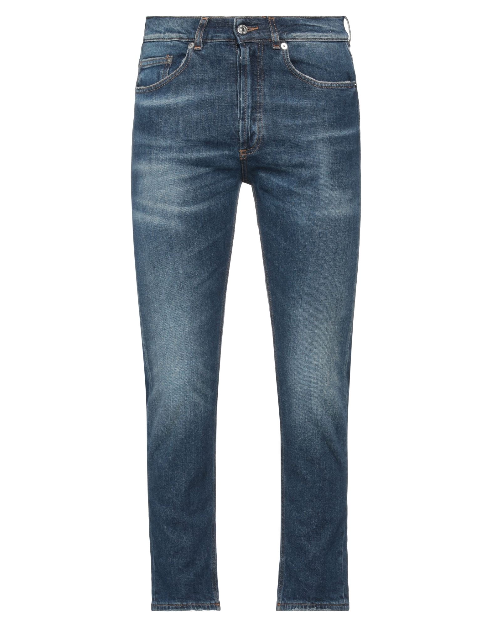 Shop Mauro Grifoni Grifoni Man Jeans Blue Size 30 Cotton, Elastane