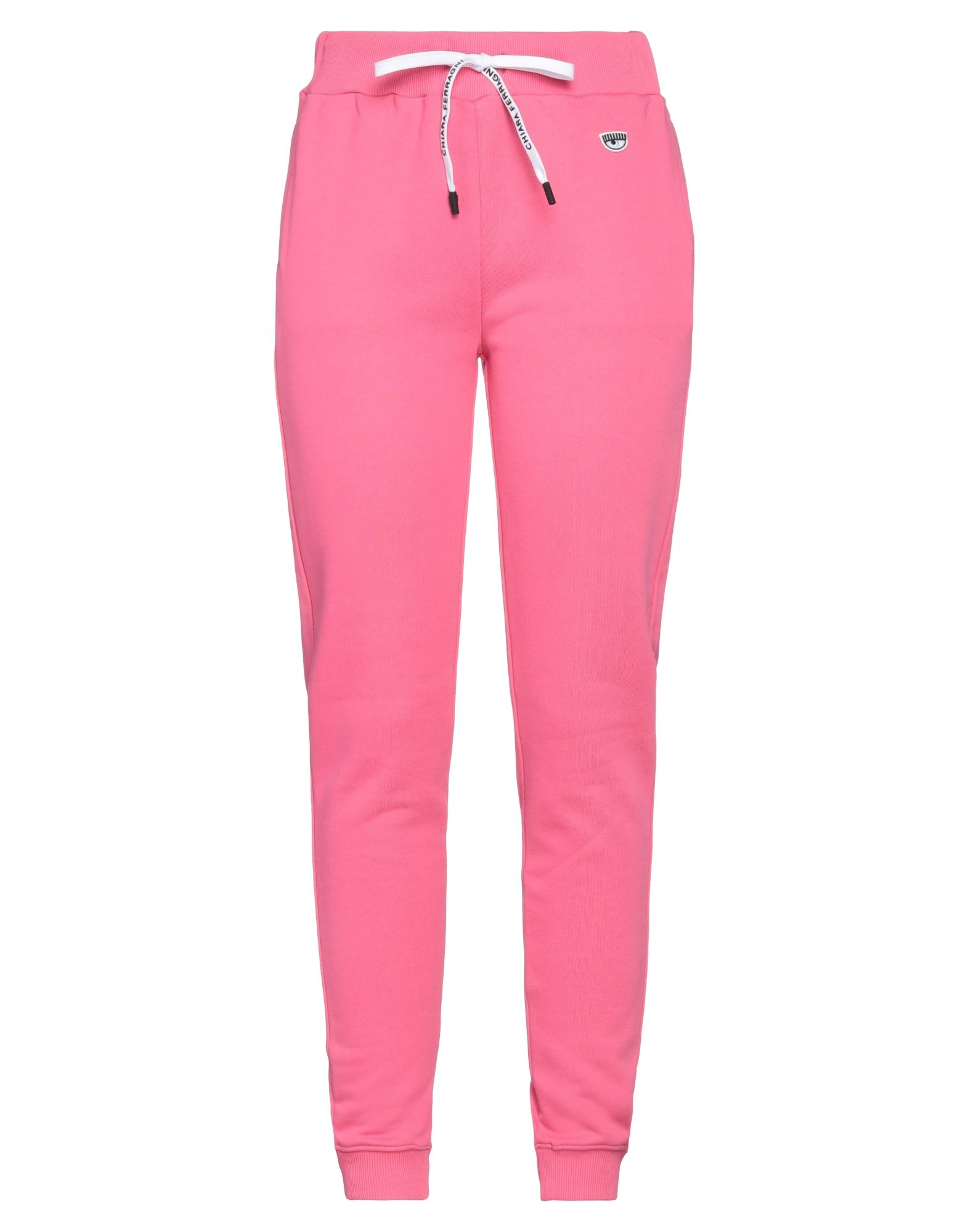 Shop Chiara Ferragni Woman Pants Fuchsia Size L Cotton In Pink