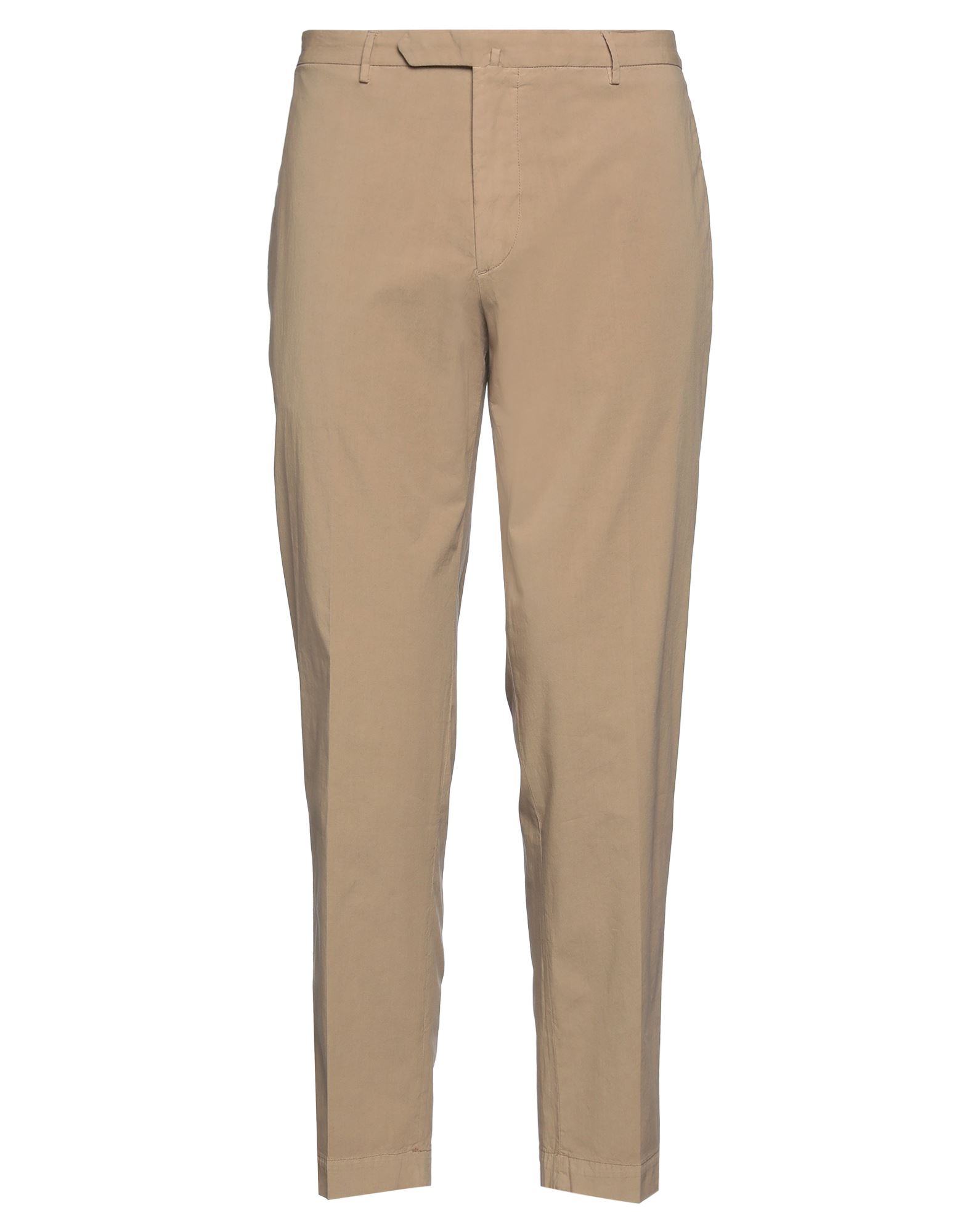 Santaniello Man Pants Camel Size 38 Cotton, Elastane In Beige