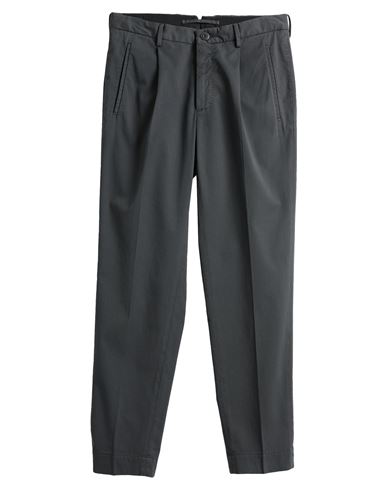 Incotex Man Pants Steel Grey Size 28 Cotton, Elastane In Black