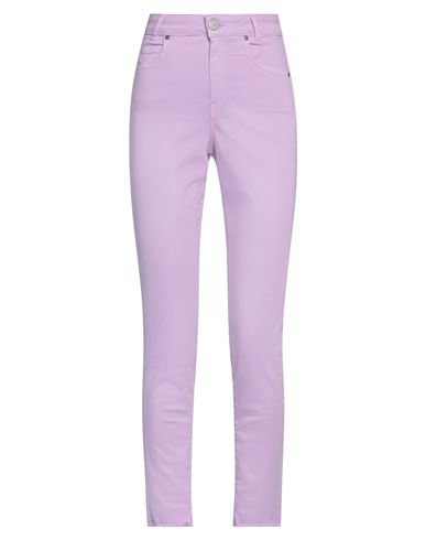 Gaelle Paris Gaëlle Paris Woman Jeans Light Purple Size 29 Cotton, Elastomultiester, Elastane