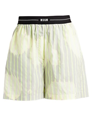 Msgm Woman Shorts & Bermuda Shorts Light Grey Size 8 Cotton, Polyester