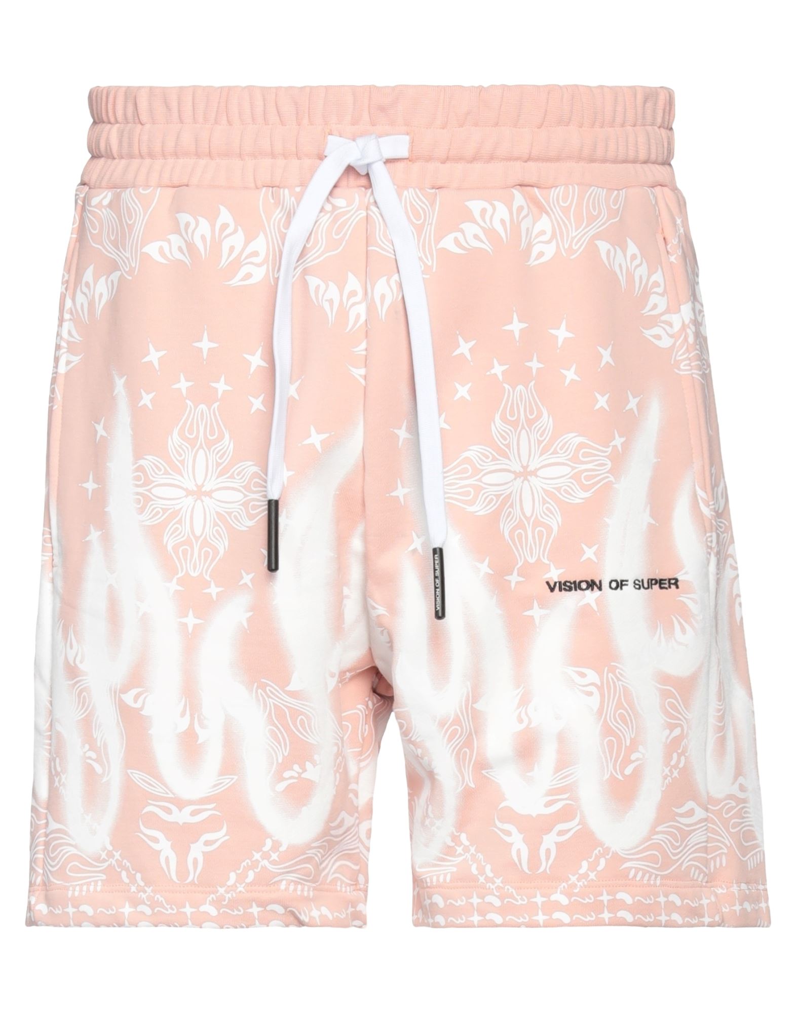 Shop Vision Of Super Man Shorts & Bermuda Shorts Pink Size Xxl Cotton