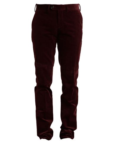Brunello Cucinelli Man Pants Burgundy Size 30 Cotton In Red