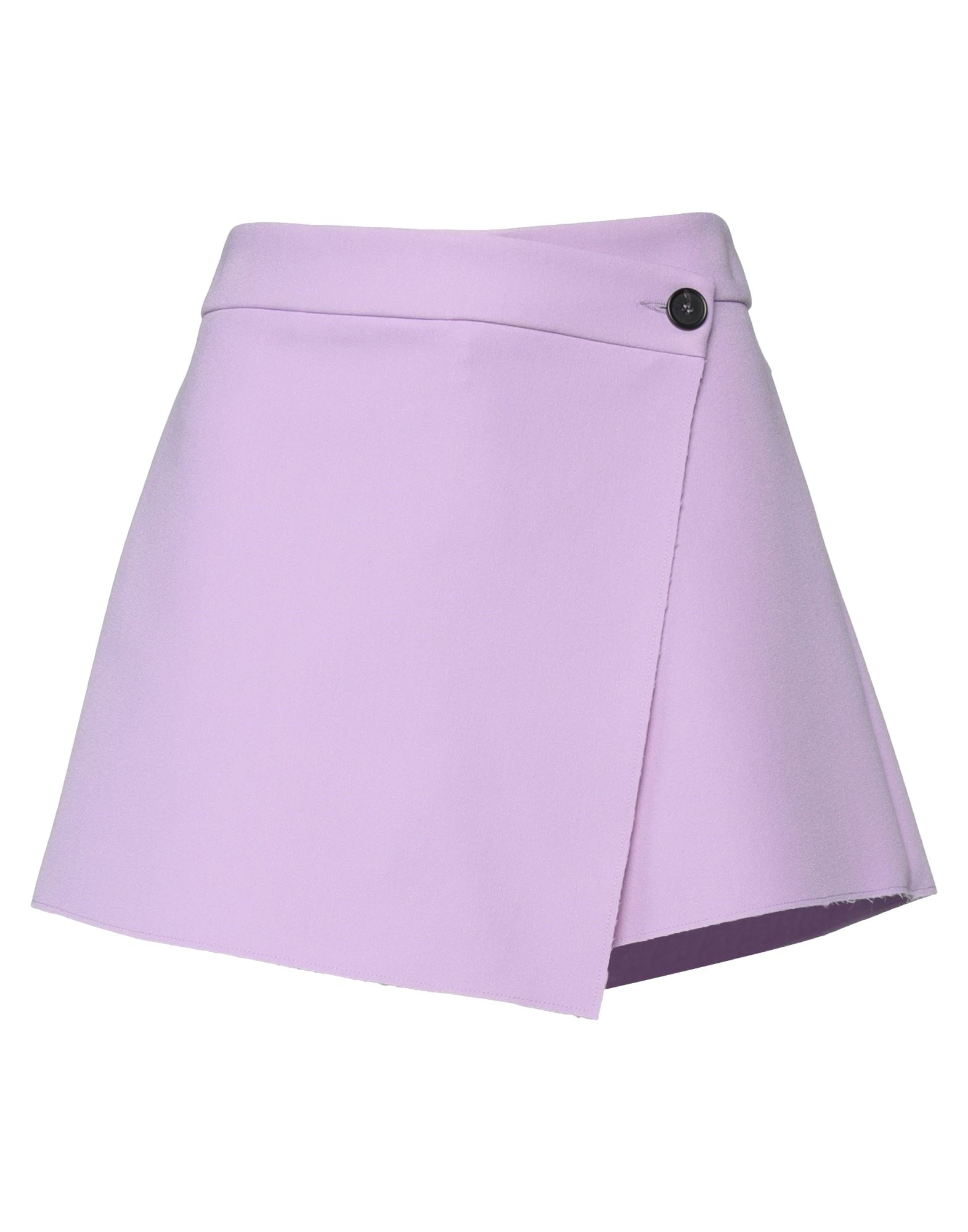 Msgm Woman Shorts & Bermuda Shorts Lilac Size 6 Polyester, Viscose, Elastane In Purple
