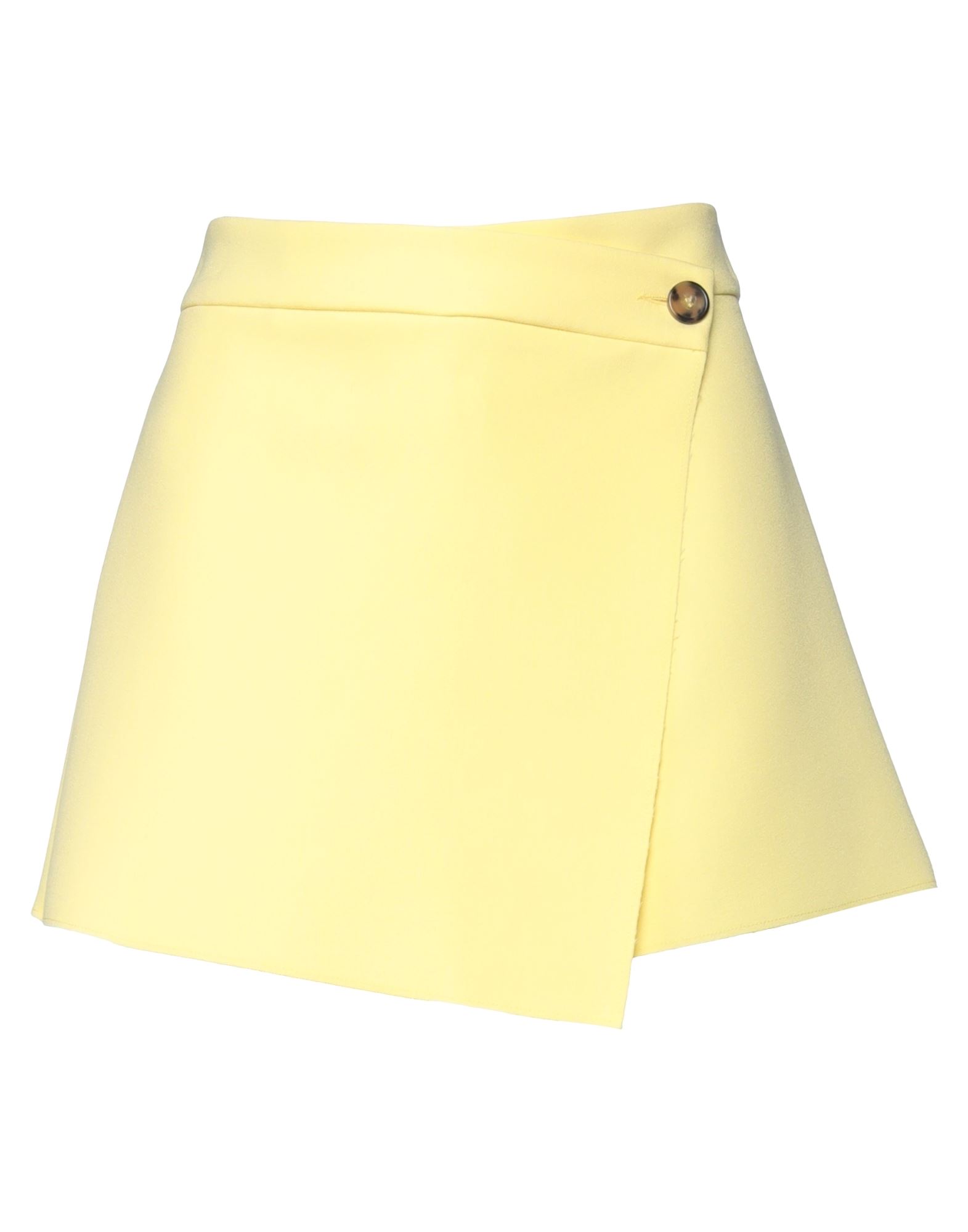 Msgm Woman Shorts & Bermuda Shorts Yellow Size 6 Polyester, Viscose, Elastane