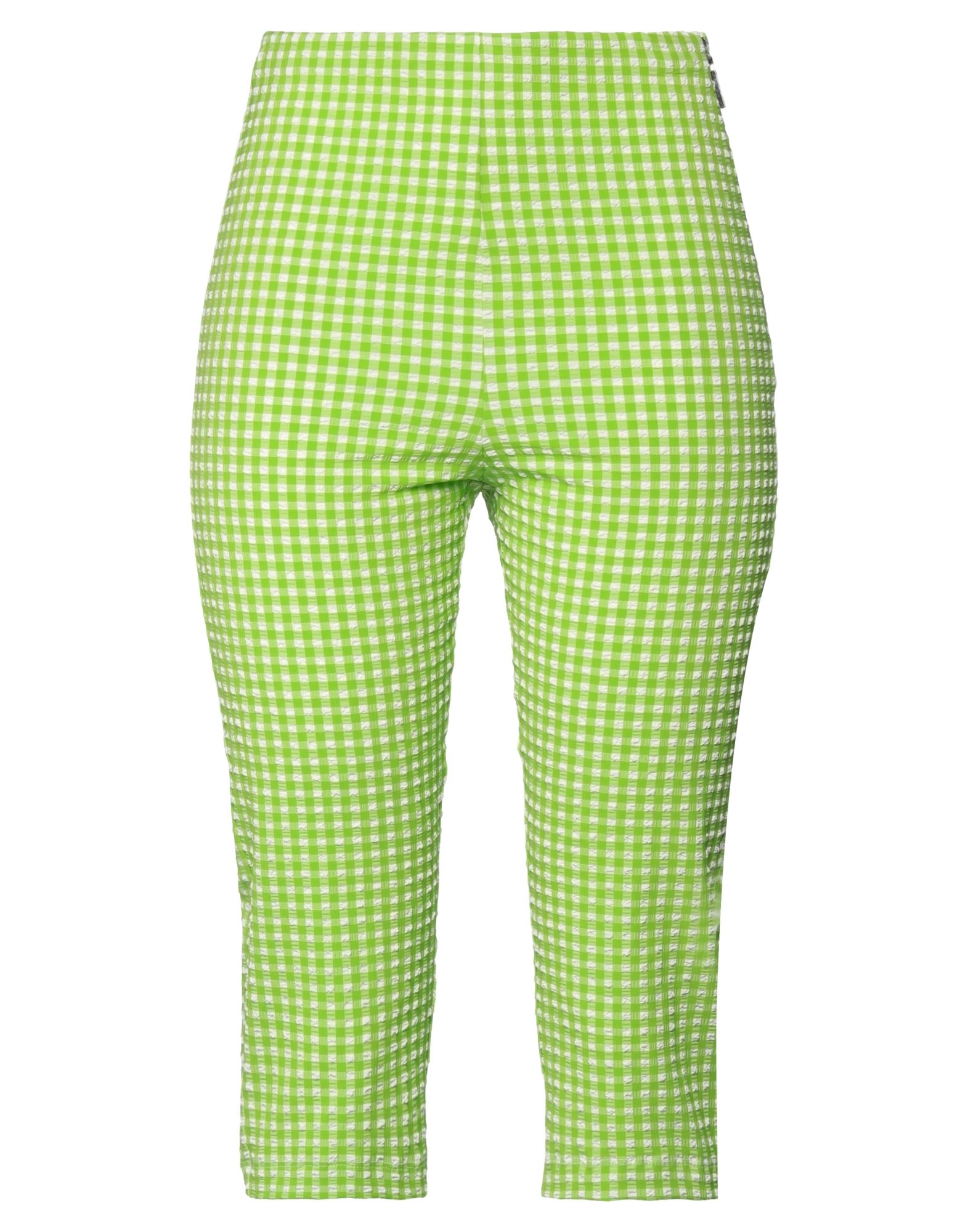 Msgm Cropped Pants In Green