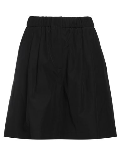 Msgm Woman Shorts & Bermuda Shorts Black Size 4 Viscose, Cotton