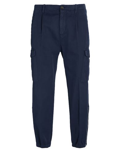 Brunello Cucinelli Man Pants Navy Size 42 Cotton In Blue