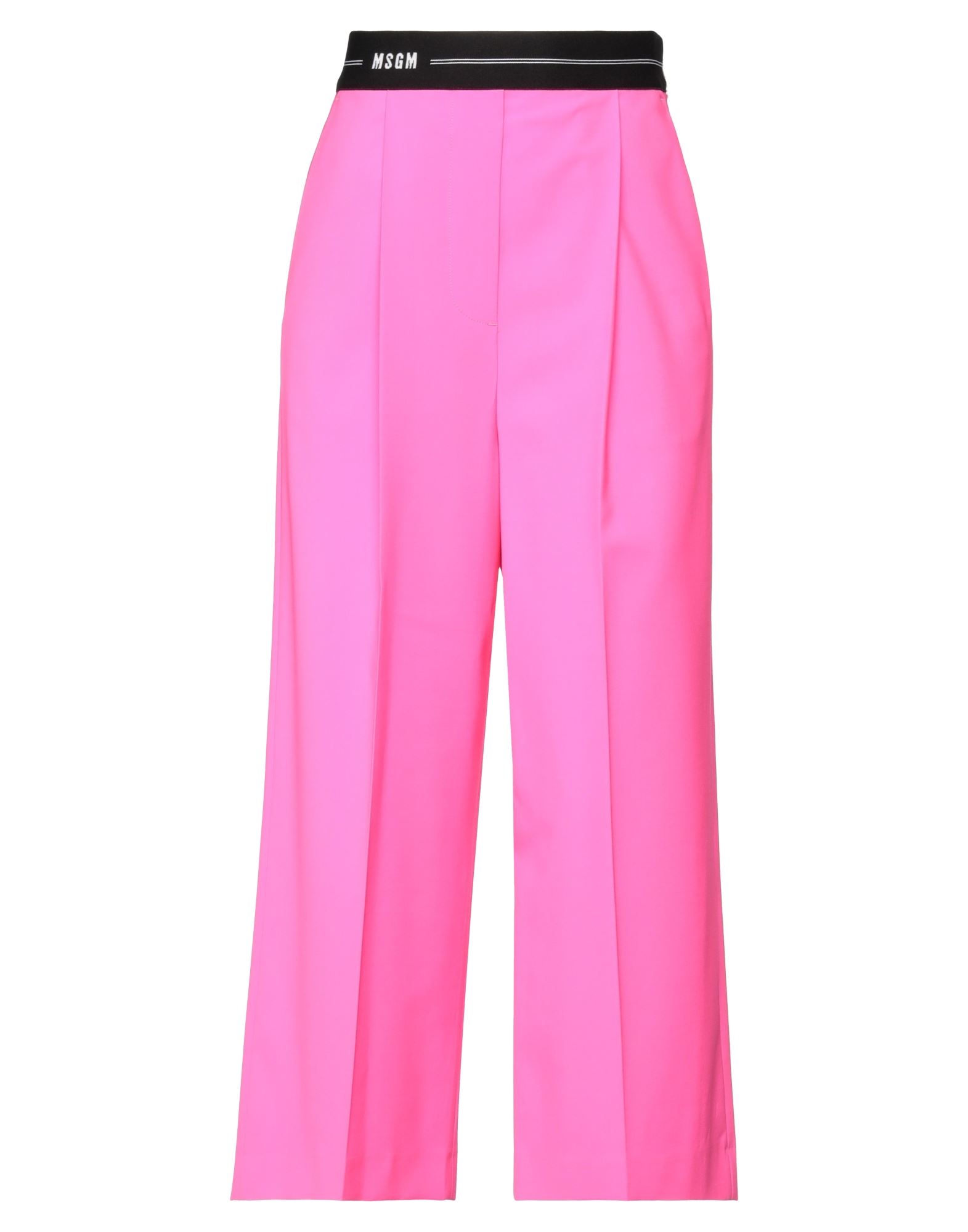 Msgm Cropped Pants In Pink