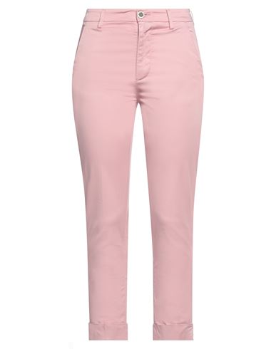 Dondup Woman Pants Pink Size 28 Cotton, Elastane