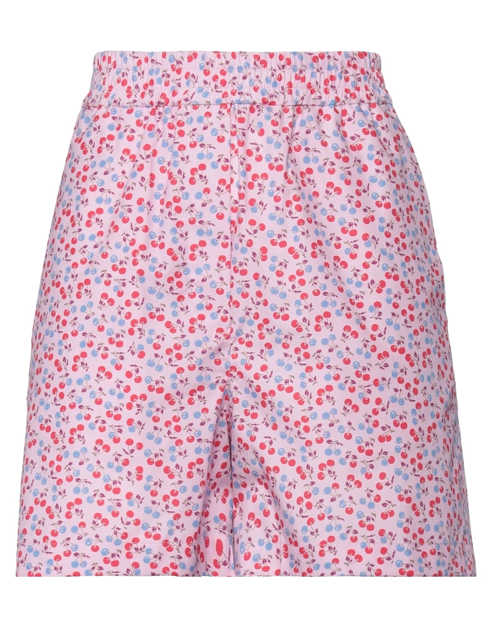 Msgm Woman Shorts & Bermuda Shorts Pink Size L Cotton, Polyamide In Purple