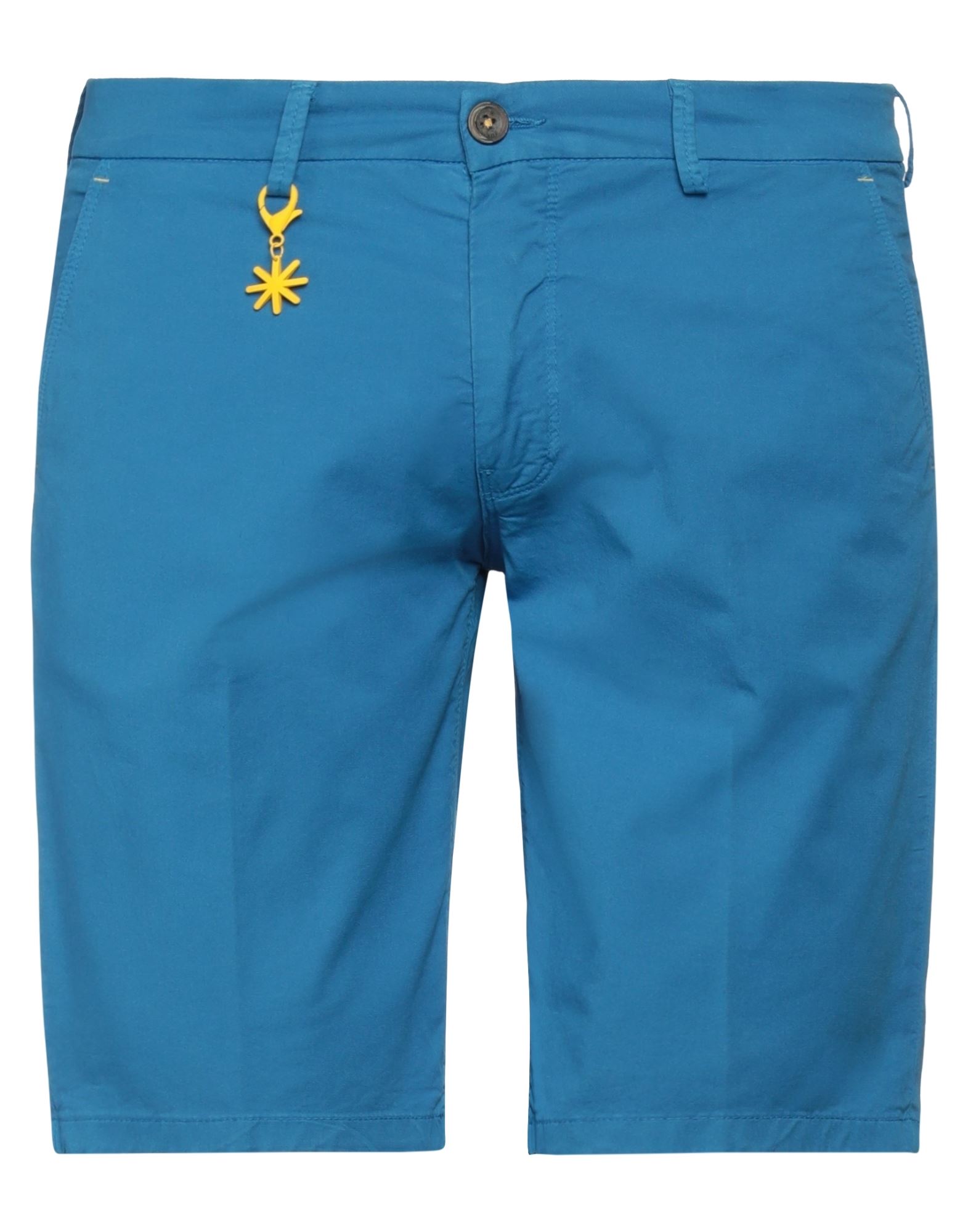 Manuel Ritz Man Shorts & Bermuda Shorts Pastel Blue Size 28 Cotton, Elastane