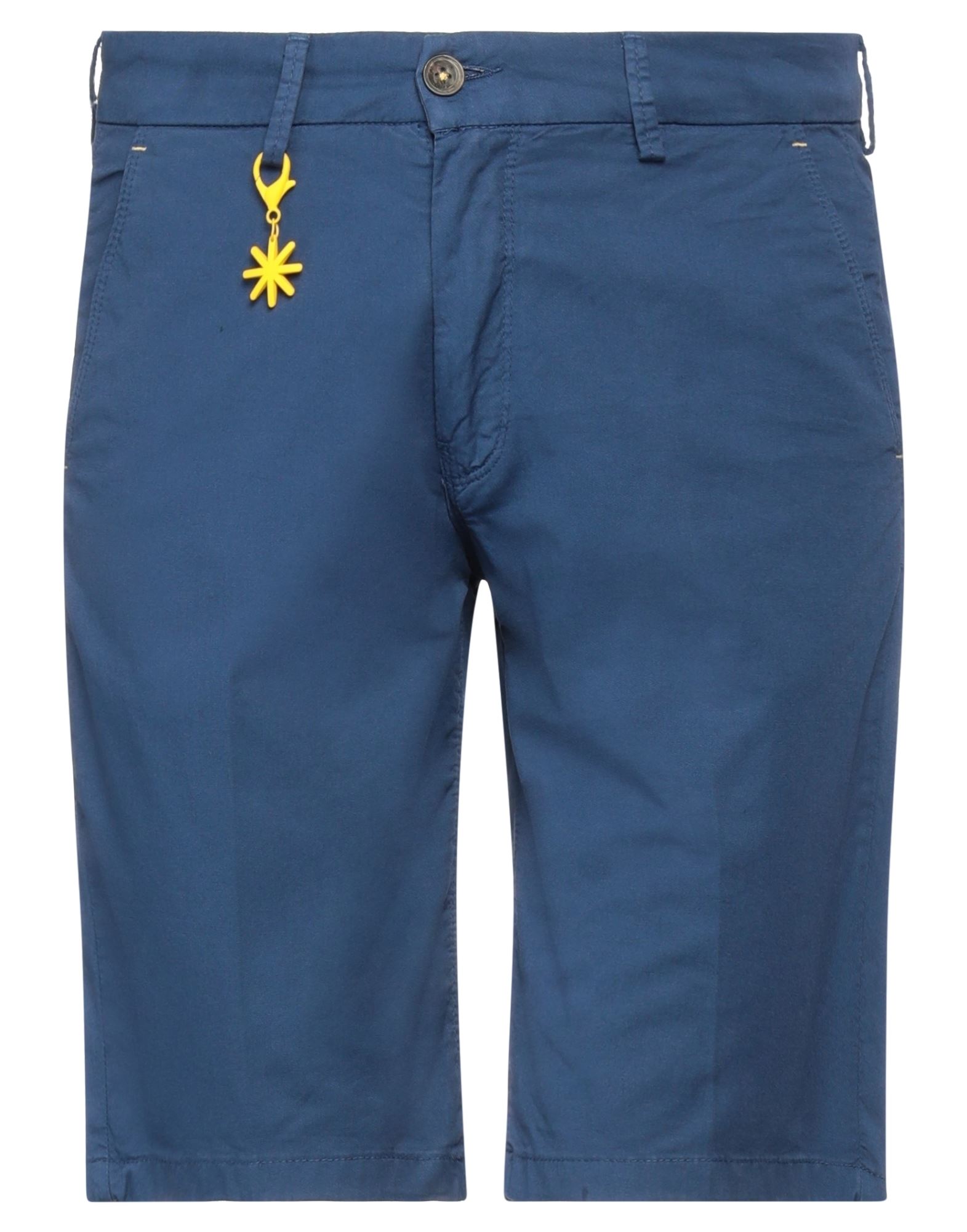 Manuel Ritz Man Shorts & Bermuda Shorts Blue Size 34 Cotton, Elastane