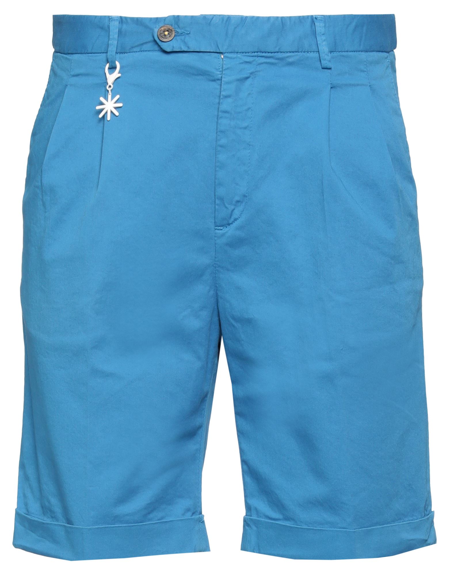 Manuel Ritz Man Shorts & Bermuda Shorts Azure Size 28 Cotton, Elastane In Blue
