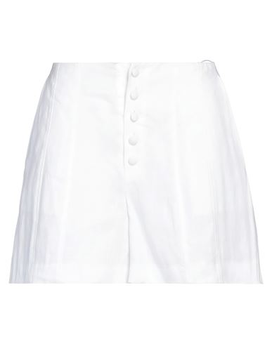 Maria Vittoria Paolillo Mvp Woman Shorts & Bermuda Shorts White Size 6 Linen