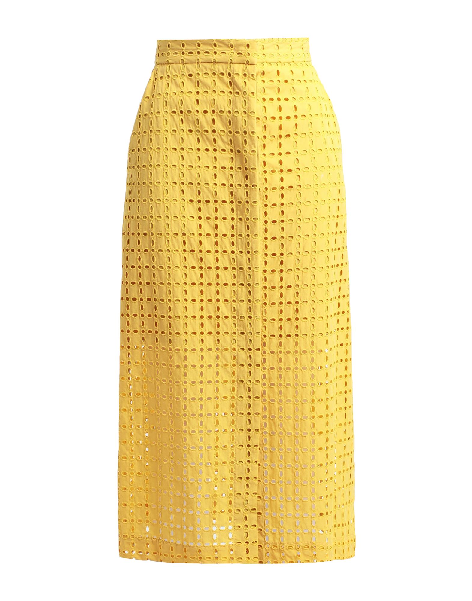 Msgm Midi Skirts In Yellow
