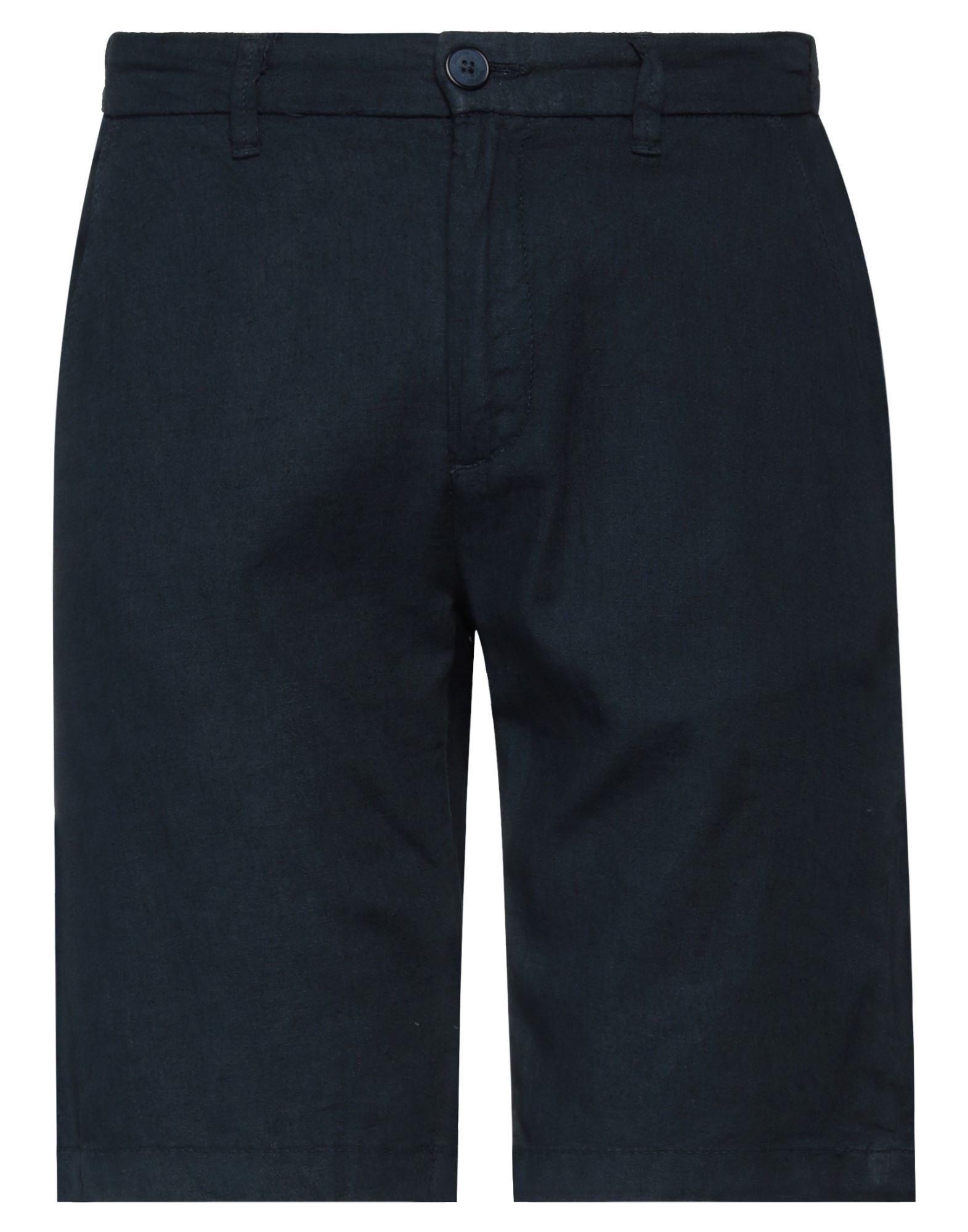 Sseinse Man Shorts & Bermuda Shorts Midnight Blue Size 28 Cotton, Linen