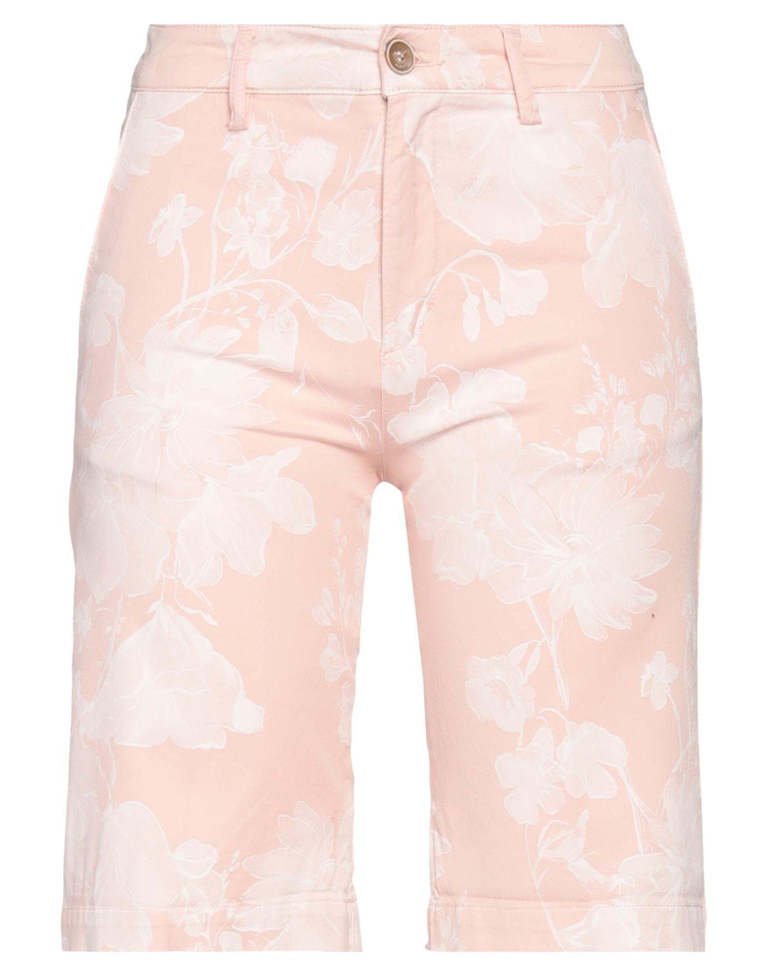 40weft Woman Shorts & Bermuda Shorts Pink Size 2 Cotton, Elastane