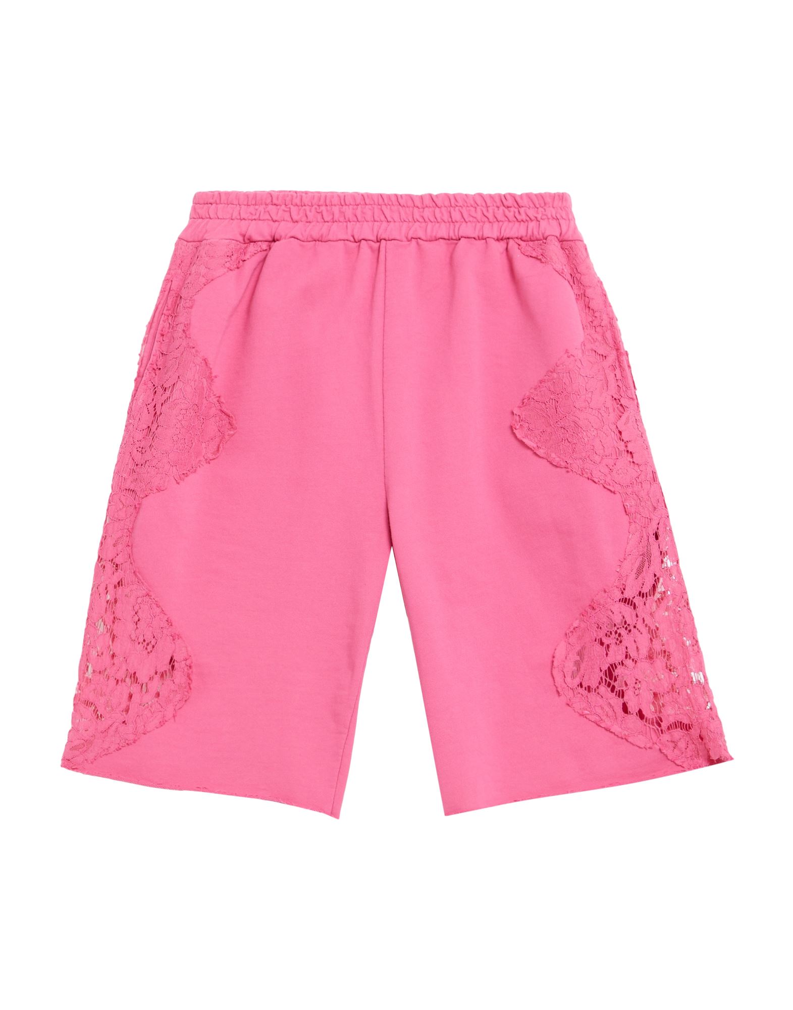 Pink Memories Woman Shorts & Bermuda Shorts Fuchsia Size 6 Cotton, Nylon In Pink