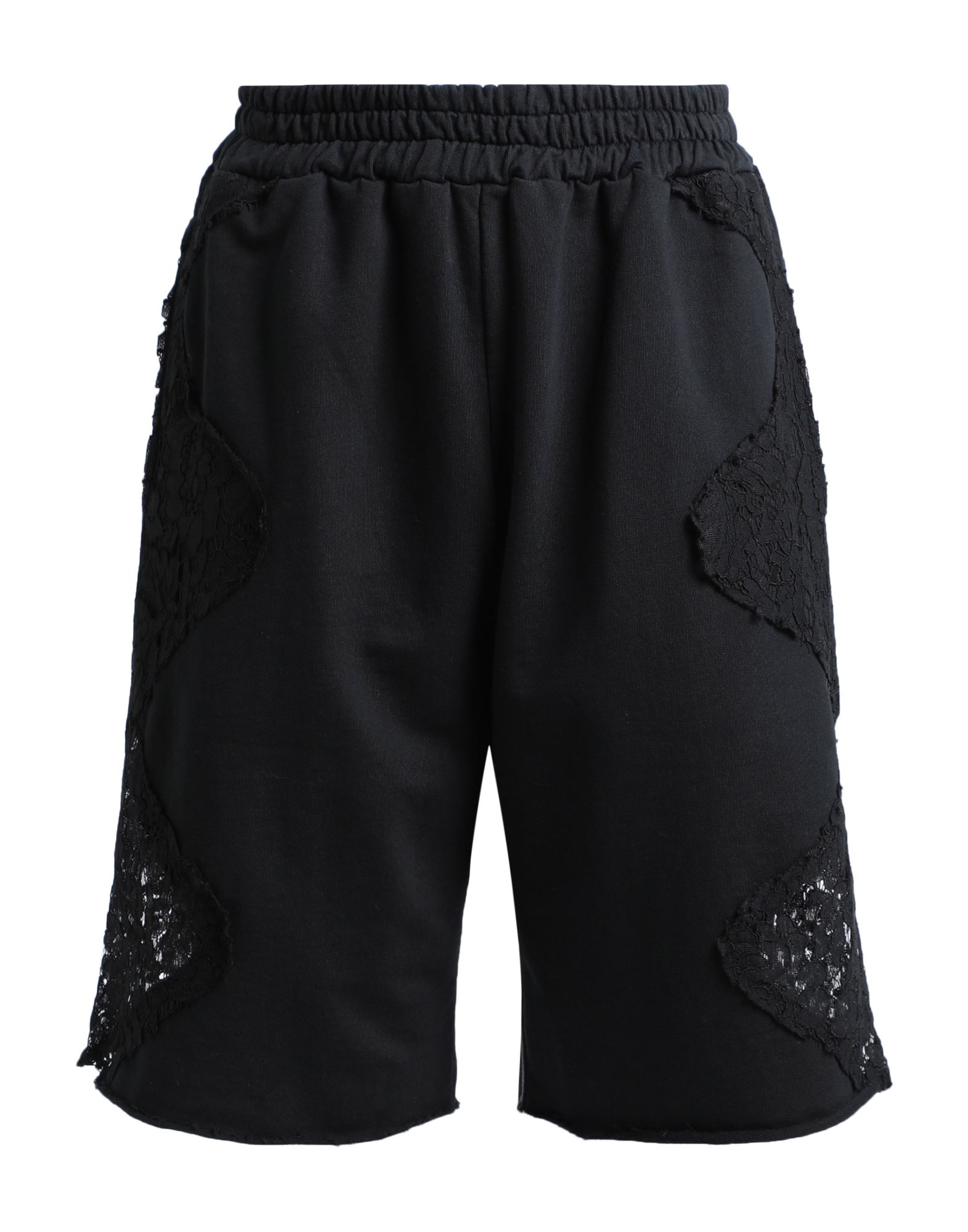 Pink Memories Woman Shorts & Bermuda Shorts Black Size 4 Cotton, Nylon