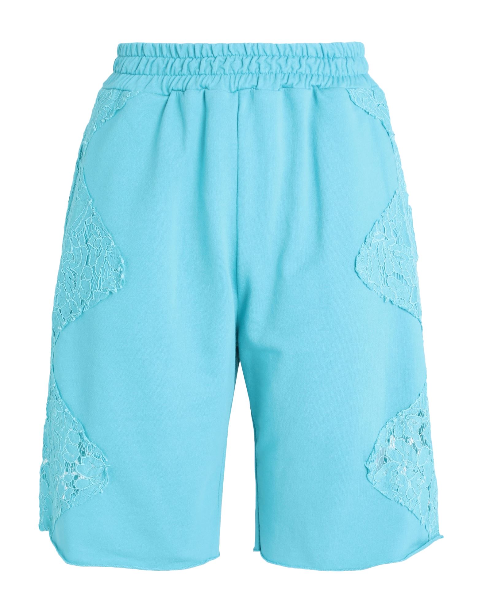 Pink Memories Woman Shorts & Bermuda Shorts Turquoise Size 2 Cotton, Nylon In Blue