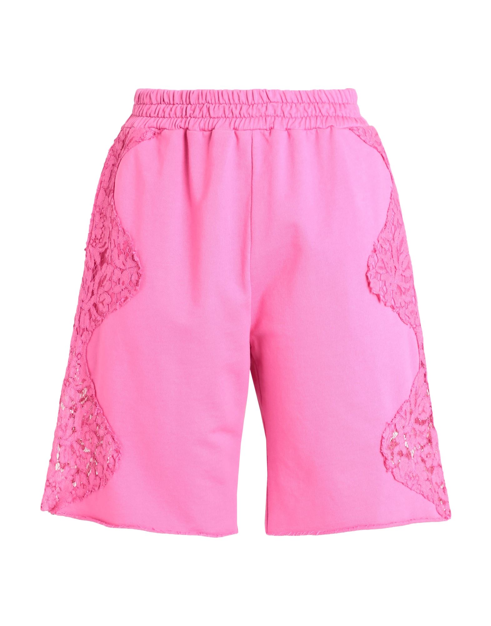 Pink Memories Woman Shorts & Bermuda Shorts Fuchsia Size 6 Cotton, Nylon In Pink