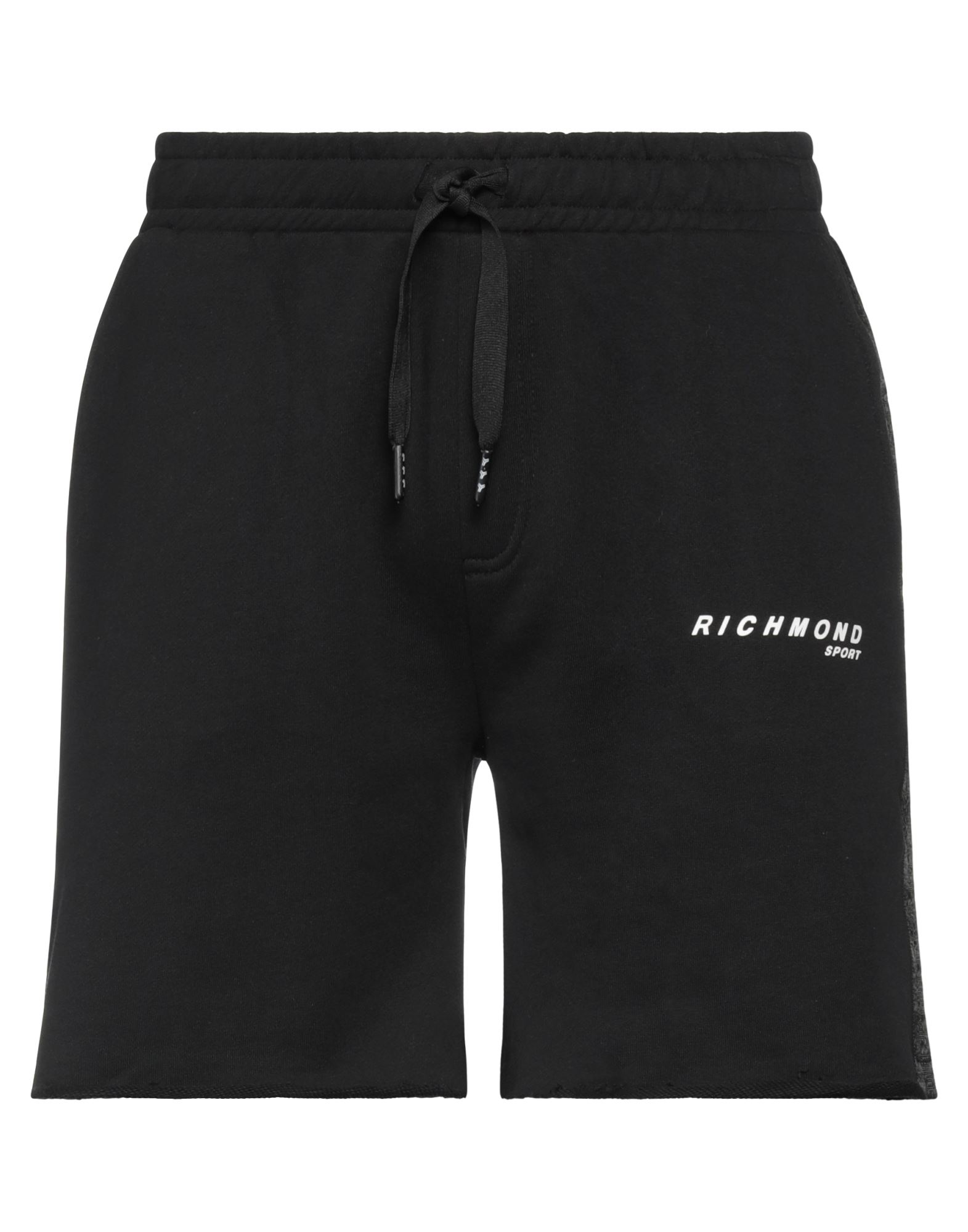 Richmond Man Shorts & Bermuda Shorts Black Size M Cotton