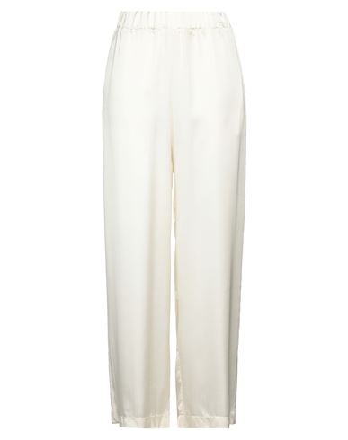 Alpha Studio Woman Pants Ivory Size 10 Viscose In White