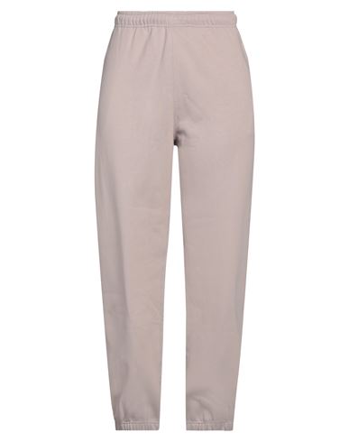 Shop Nike Woman Pants Dove Grey Size Xl Cotton, Polyester