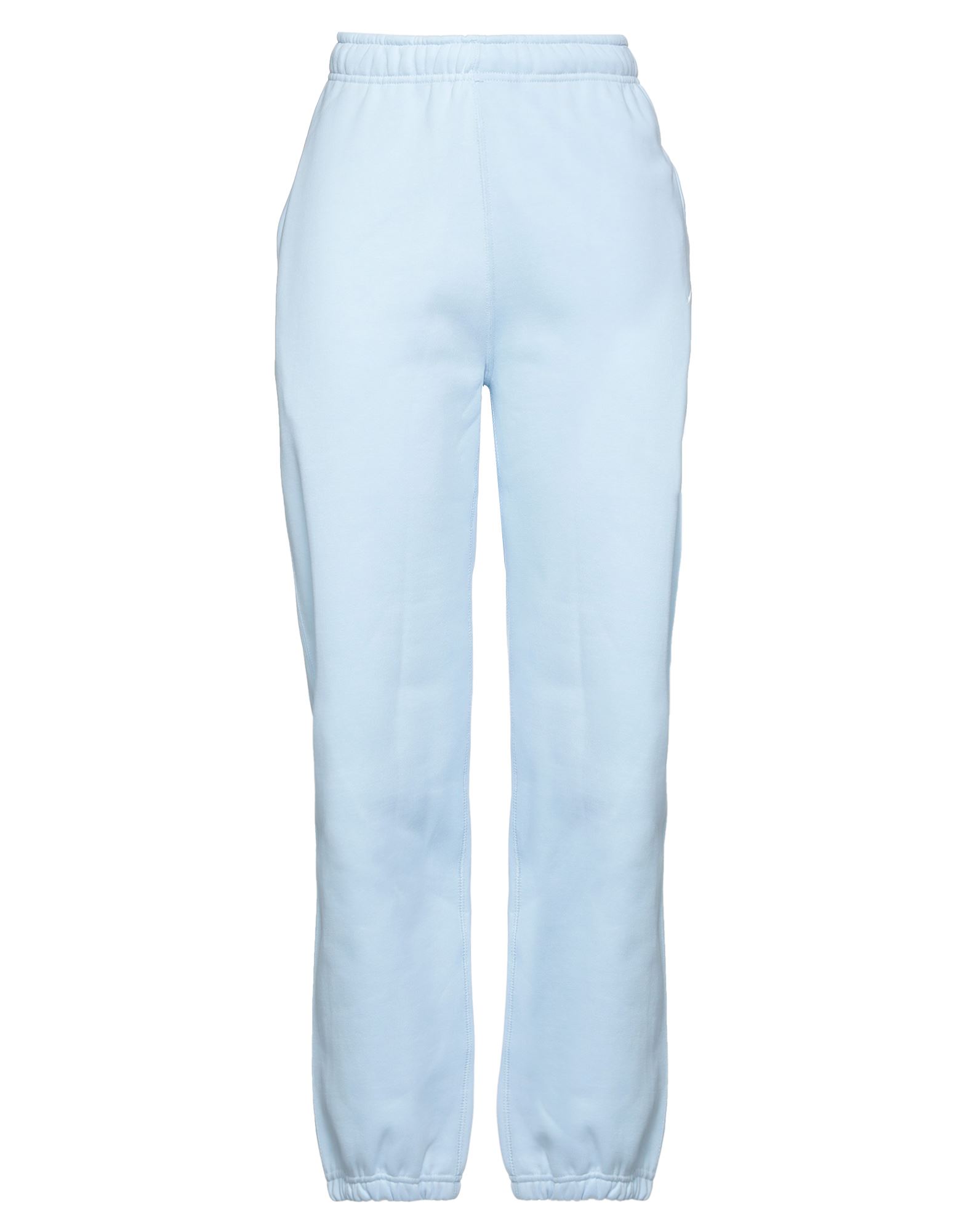 NIKE NIKE WOMAN PANTS SKY BLUE SIZE L COTTON, POLYESTER