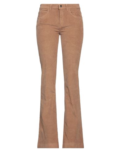 Kaos Jeans Woman Pants Camel Size 32 Cotton, Elastane In Beige