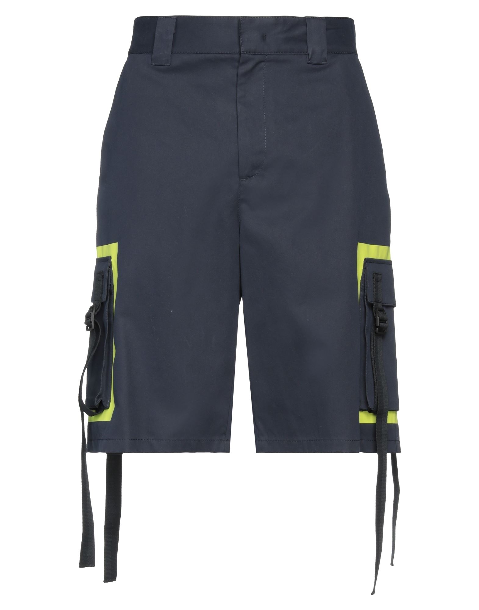 Msgm Tassel-detail Knee-length Shorts In Blue