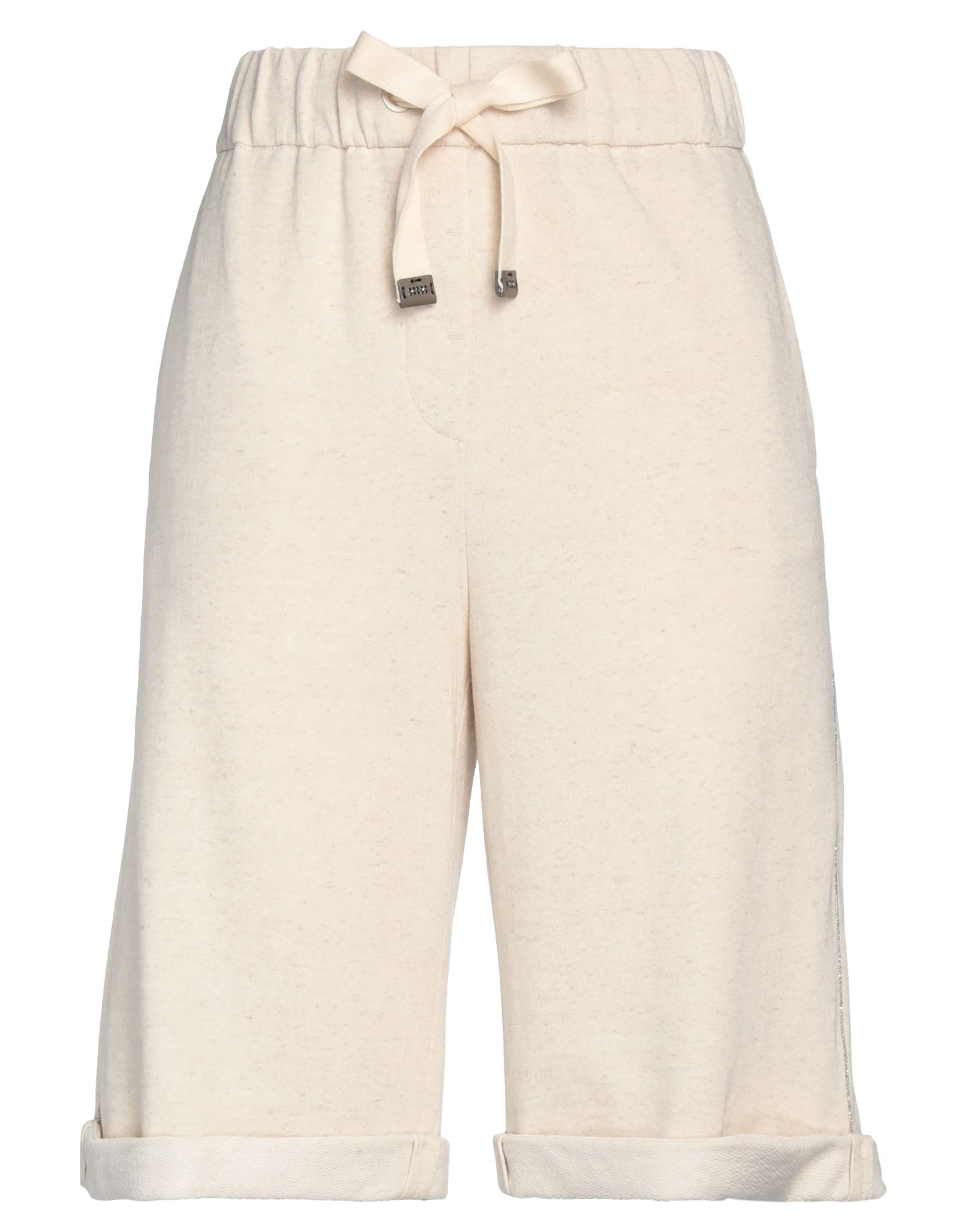 Peserico Woman Shorts & Bermuda Shorts Beige Size 6 Cotton, Linen