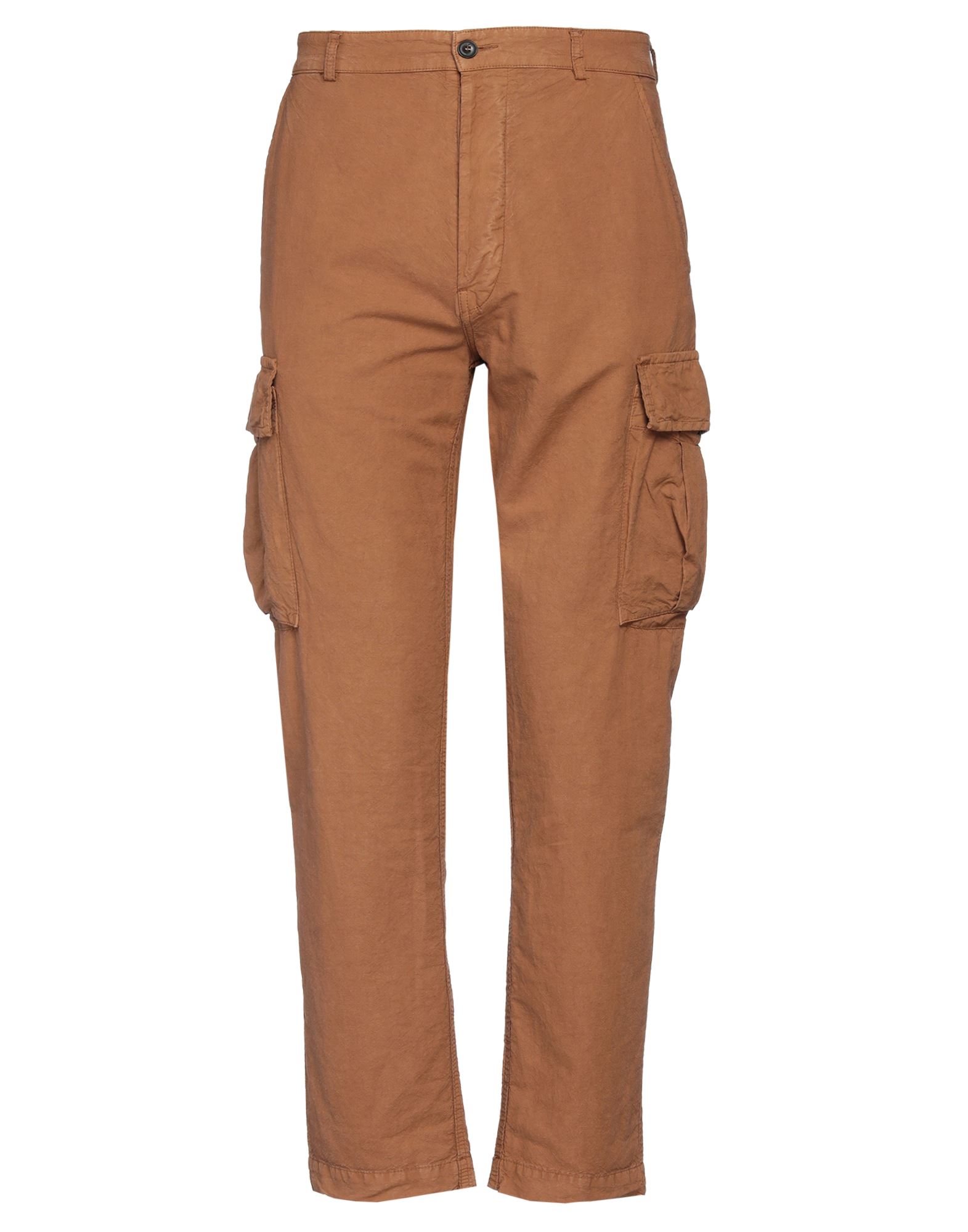 Original Vintage Style Man Pants Tan Size 34 Cotton, Hemp In Brown