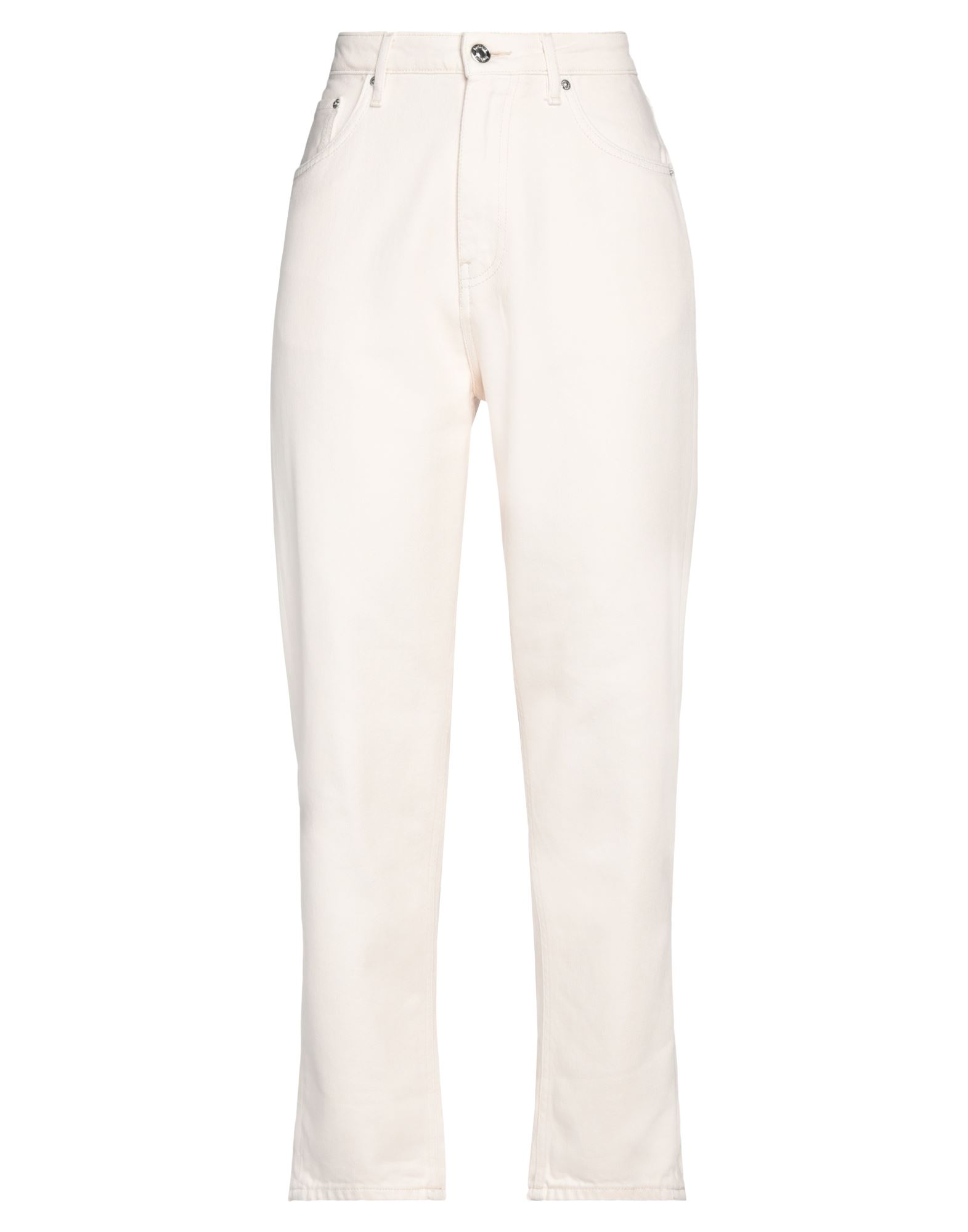 Shop Haikure Woman Jeans Ivory Size 29 Organic Cotton, Lyocell In White
