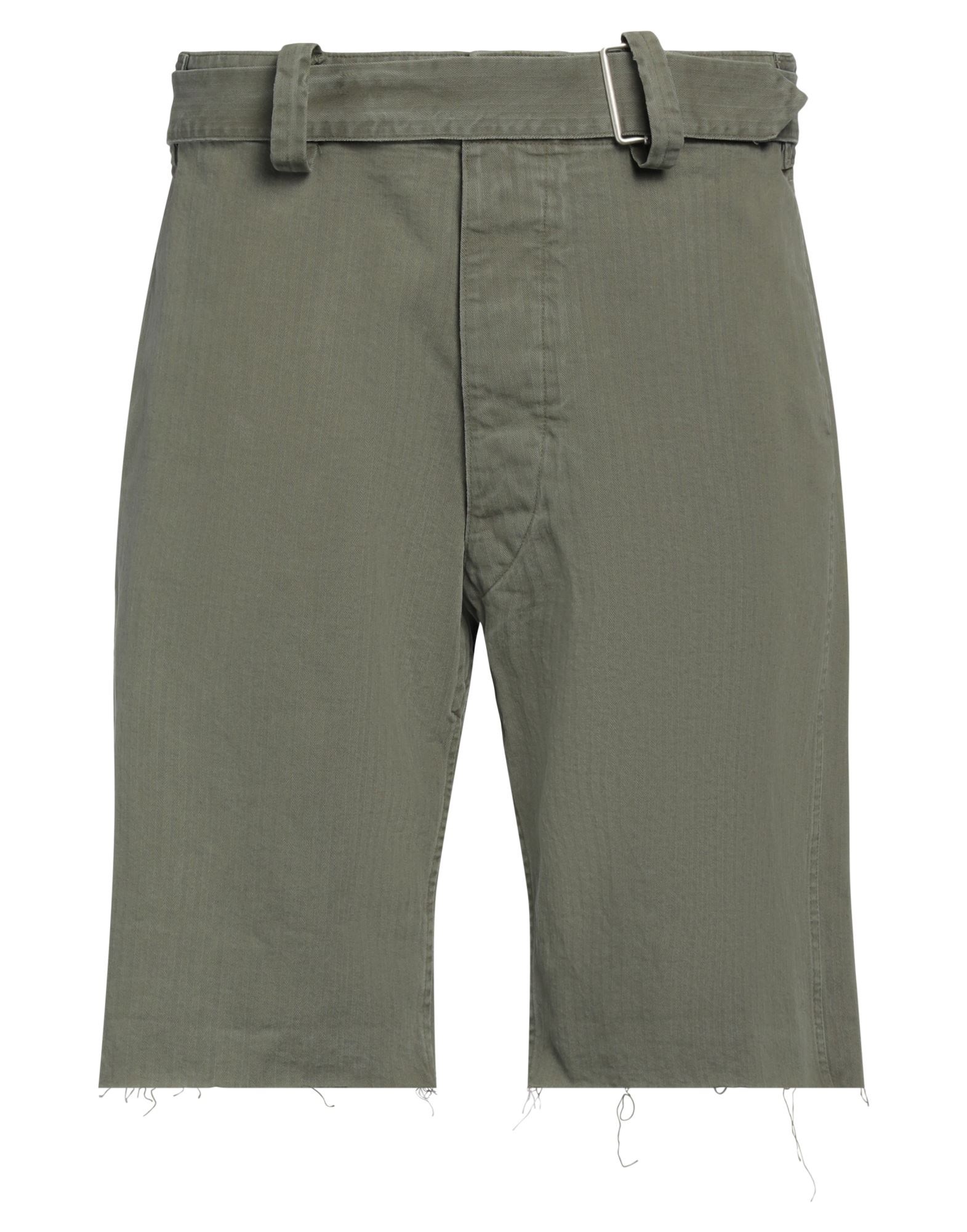 Maison Margiela Man Shorts & Bermuda Shorts Military Green Size 32 Cotton