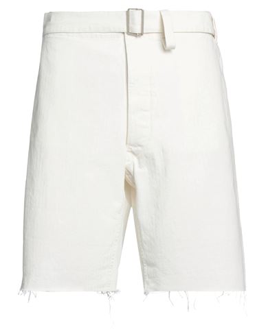 Maison Margiela Man Shorts & Bermuda Shorts Ivory Size 34 Cotton In White