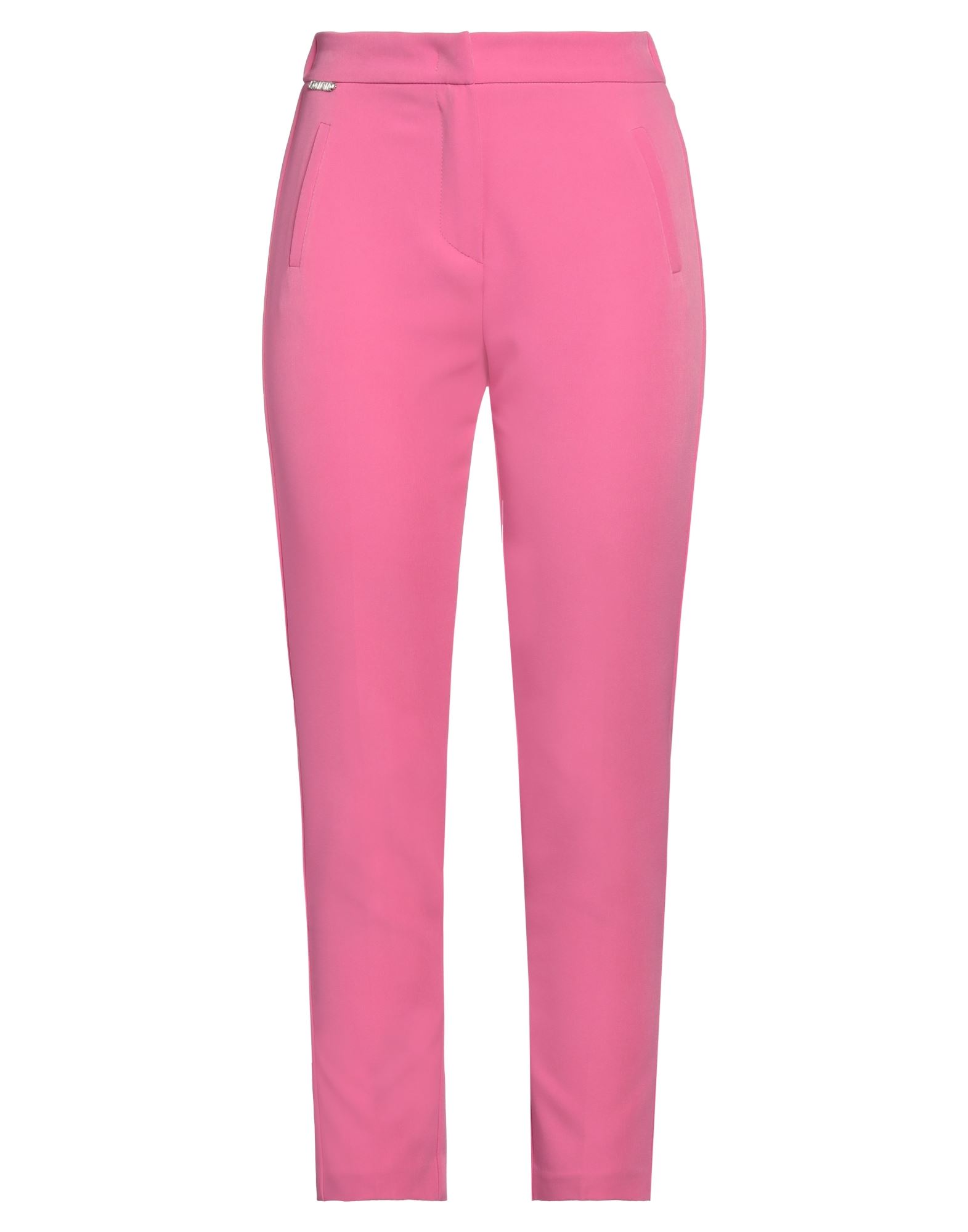 Kontatto Woman Pants Fuchsia Size S Polyester, Elastane In Pink