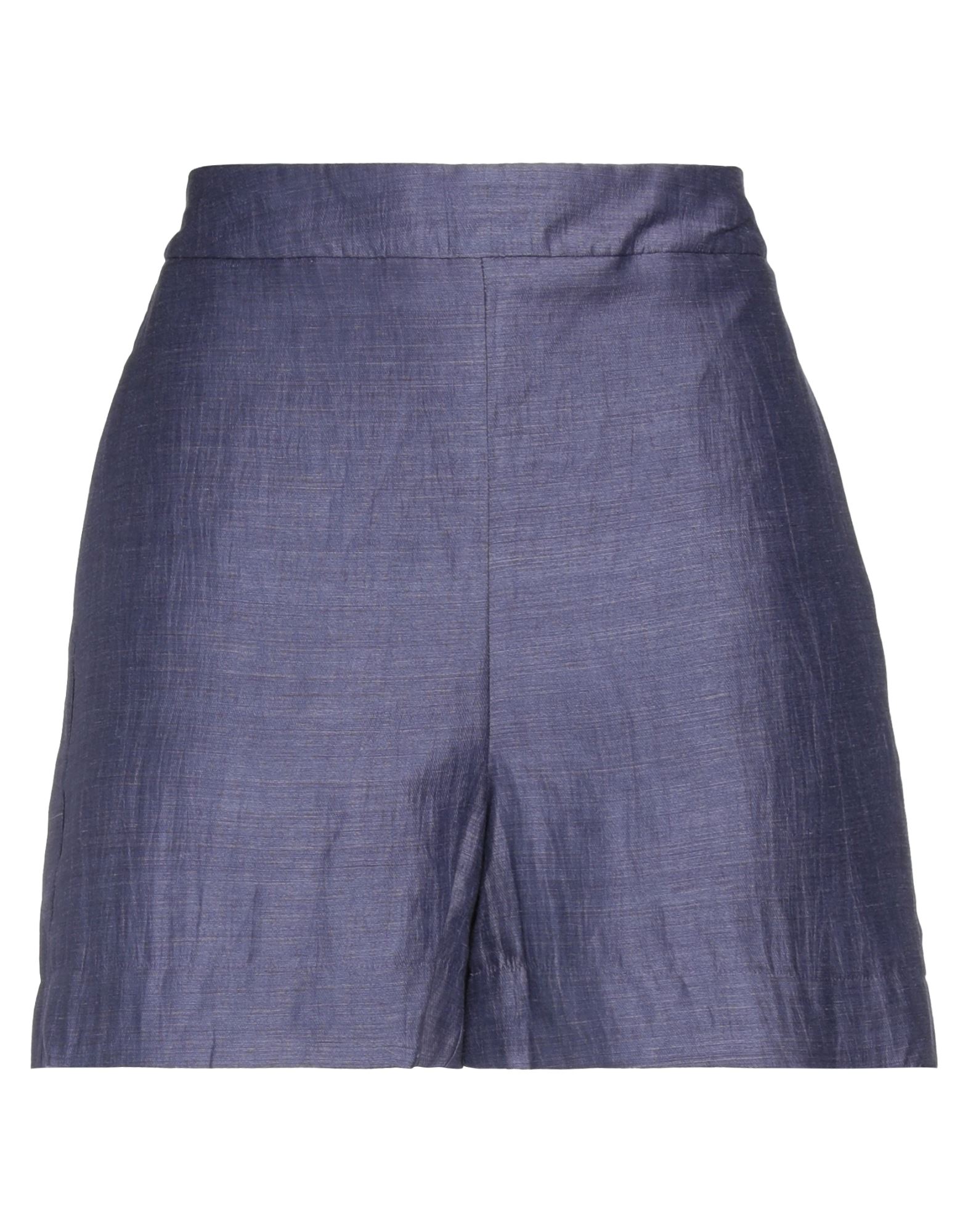 Alpha Studio Woman Shorts & Bermuda Shorts Purple Size 8 Linen, Viscose, Polyamide