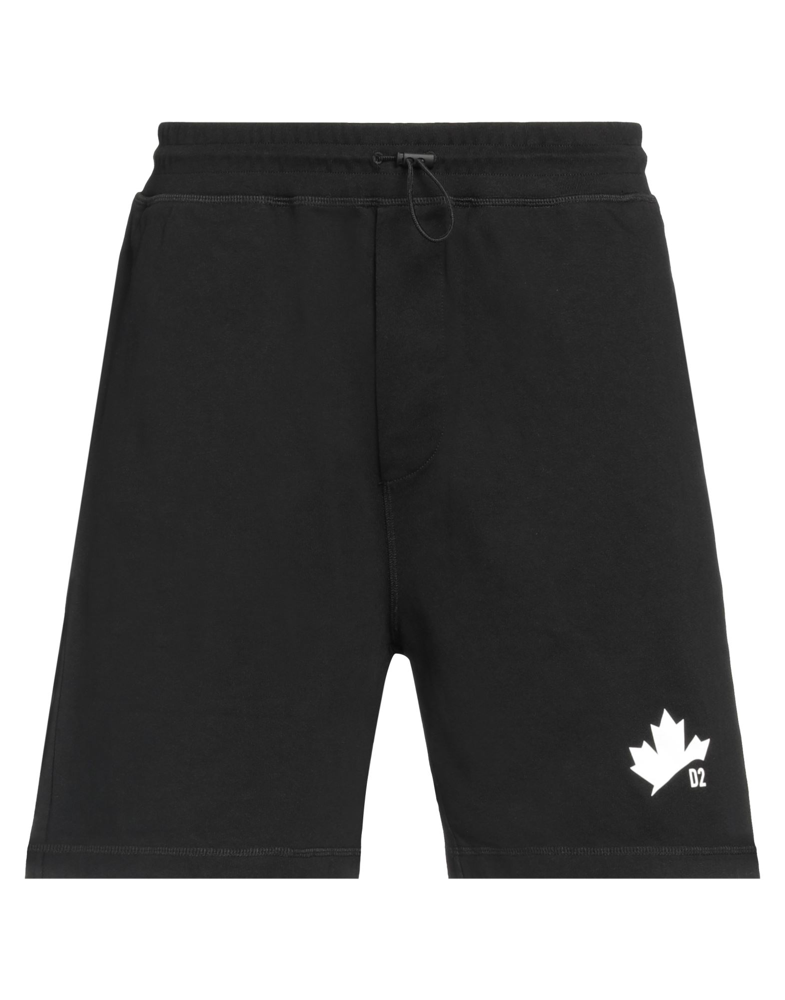 Dsquared2 Man Shorts & Bermuda Shorts Black Size Xs Cotton