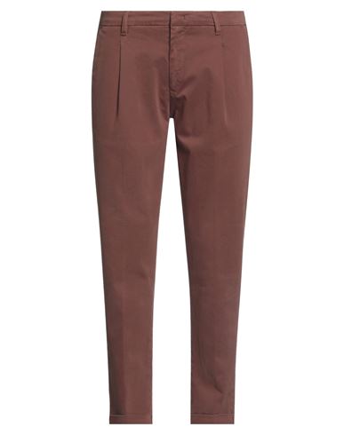 Laboratori Italiani Man Pants Brown Size 38 Cotton, Elastane