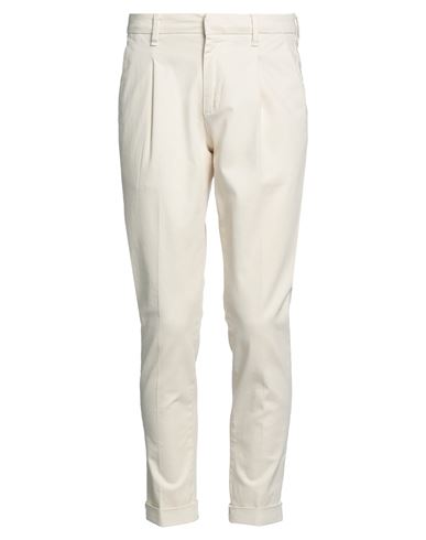 Laboratori Italiani Man Pants Ivory Size 38 Cotton, Elastane In White