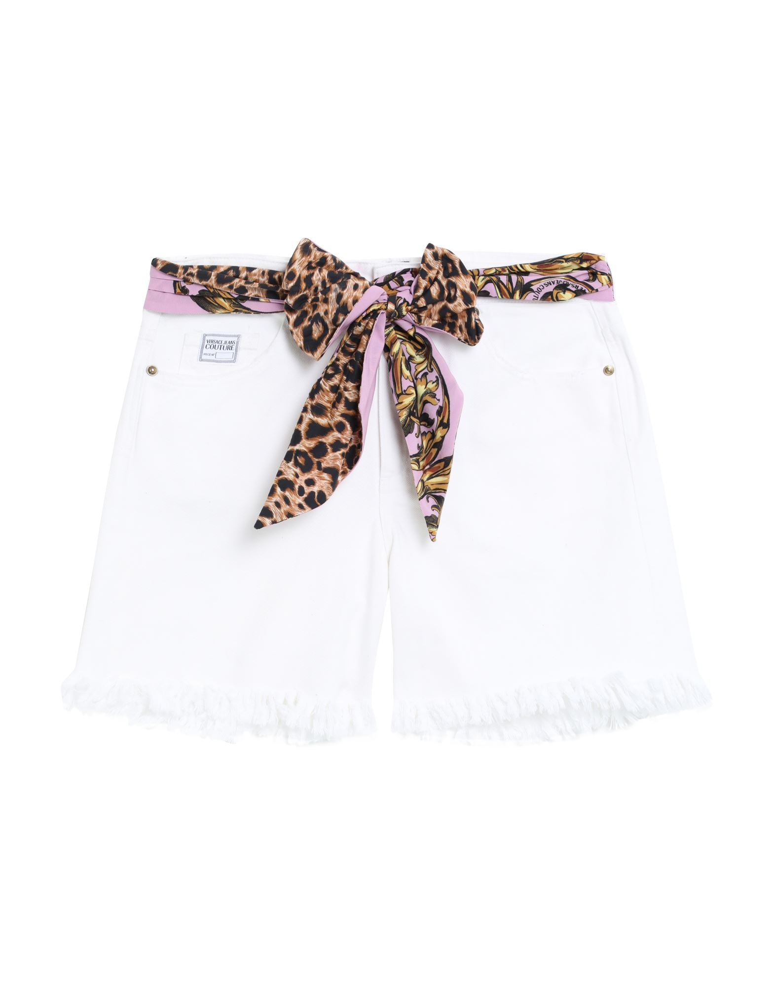 Versace Jeans Couture Denim Shorts In White